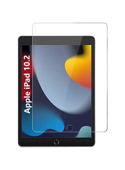 Buy Tempered Glass Screen Protector For Apple iPad (2019) 10.2-Inch Clear in Saudi Arabia