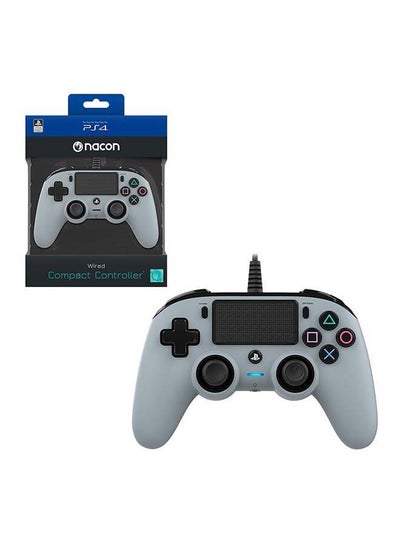 Buy Wired Compact Controller For PlayStation 4 Grey in UAE