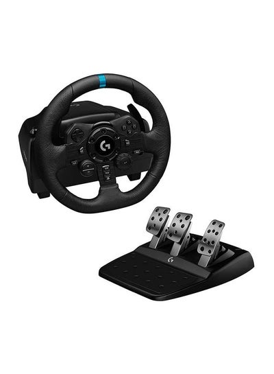 Buy G923 Wireless Racing Wheel And Pedals For PlayStation 5, PlayStation 4 And PC Featuring Trueforce Up to 1000 Hz Force Feedback, Responsive Pedal, Dual Clutch Launch Control, And Genuine Leather Wheel Cover in UAE