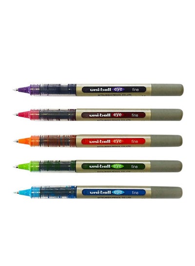 اشتري طقم أقلام حبر برأس كروي من مجموعة آي مكون من 5 قطع متعدد الألوان في الامارات