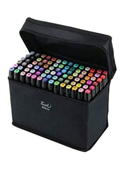 Buy 80-Piece Graphic Marker Pen Multicolour in UAE