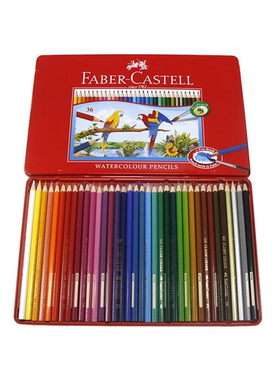 Buy 36-Piece Water Color Pencil Set Multicolour in UAE