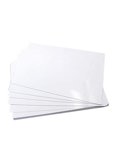 Buy 50 Sheets High Glossy Sticky Photo Graphic Waterproof Paper A4 in Saudi Arabia