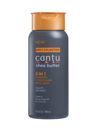 Buy Cantu Men Shea Butter 3-In-1 Shampoo, Conditioner & Body Wash 400ml in Egypt