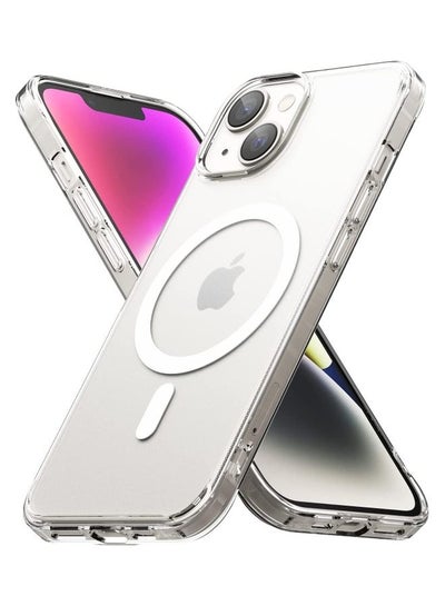 Buy Fusion Magnetic [Compatible with MagSafe] Designed for iPhone 14 Plus Case 6.7 Inches, Anti-Fingerprint Technology Shockproof Bumper Phone Cover- Clear in Saudi Arabia