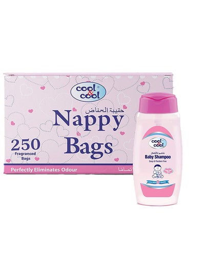 Buy Nappy Bags 250'S And Baby Shampoo in UAE