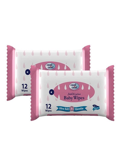 Buy Baby Wipes 12's- Pack Of 2 in UAE