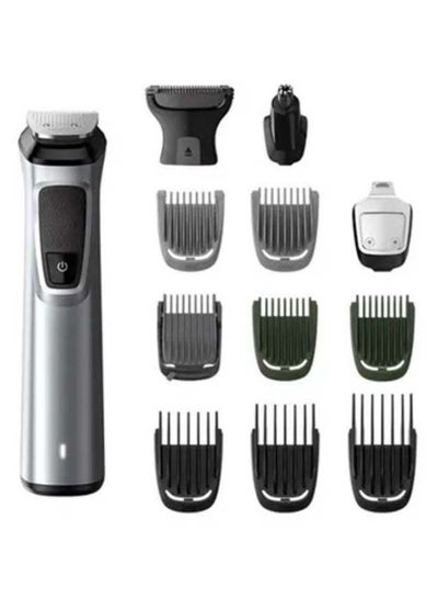 Buy Trimmer Series 7000 - 13 In 1 - For Face Hair And Body - MG7715/13 Silver/Black in Saudi Arabia