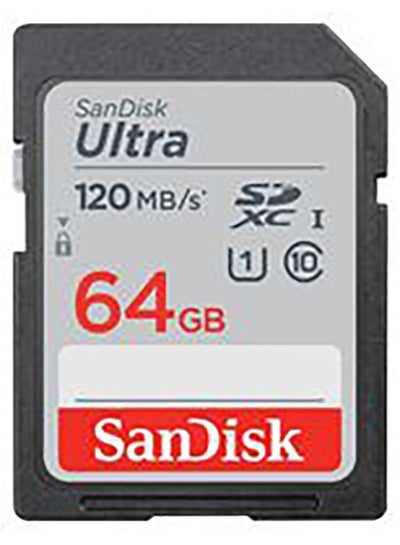Buy Ultra SDXC UHS-I Class10 Memory Card - 120MB/s 64.0 GB in UAE