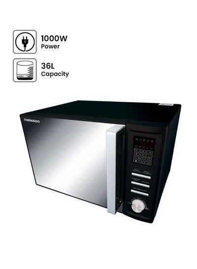 Buy TORNADO Microwave Grill 36 Liter, 8 Menus, 36 L 1000 W MOM-C36BBE-BK Black in Egypt