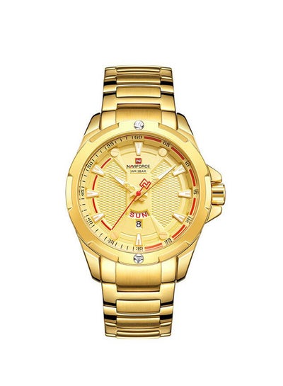 Buy Men's Water Resistant Analog Watch NF9161 - 45 mm - Gold in UAE