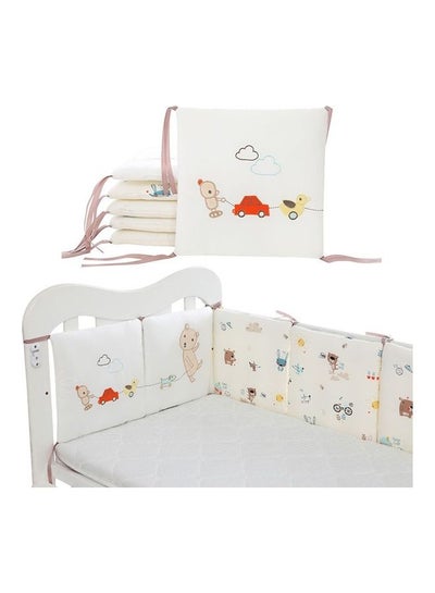 Buy 6 Pcs Safe Washable Baby Bedding Bumpers For Crib in Saudi Arabia
