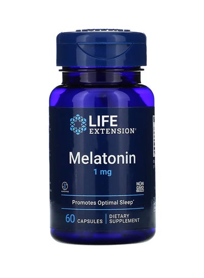 Buy Melatonin Dietary Supplement 1 mg - 60 Capsules in Saudi Arabia