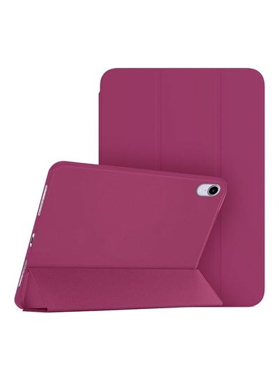 Buy iPad Mini 6th Generation Case (2021) Leather Folio Stand Folding Cover Compatible with Apple iPad Mini 6 (8.3 inch) Cherry in UAE