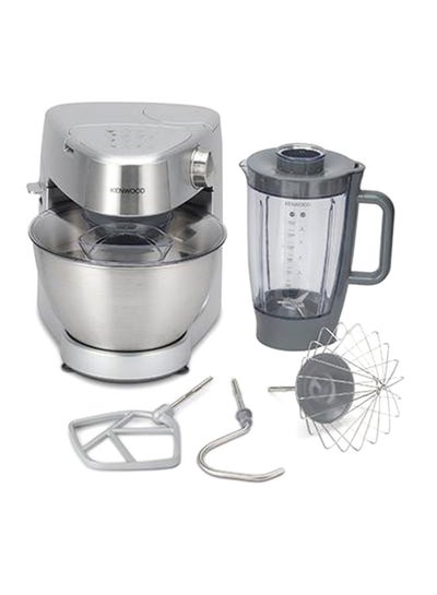 Buy Kitchen Machine, Stainless Steel Bowl, Prospero 4 Attachments, Variable Speed, K-Beater, Whisk, Dough Hook, Blender 4.3 L 1000 W KHC29.B0SI Silver in Egypt
