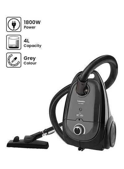 Buy Vacuum Cleaner Anti-bacteria Filter 4 L 1800 W TVC-180SG Grey x Black in Egypt