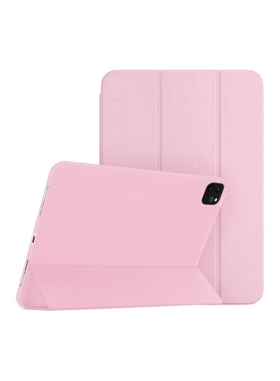 Buy iPad Pro 12.9-inch Case (2020) Leather Folio Stand Folding Cover Compatible with Apple iPad Pro 12.9" (4th) Generation Light Pink in Egypt