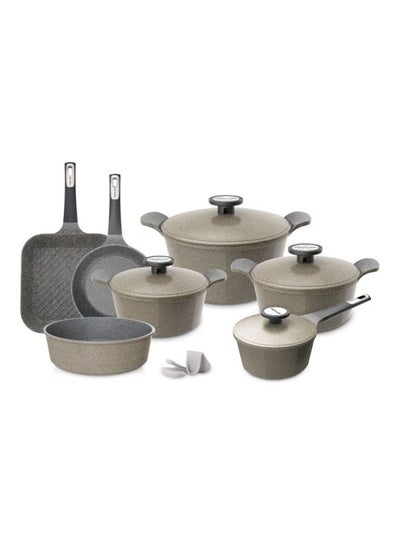 Buy 11 Pcs Neoflam Xtrema Cookware Set Beige in Saudi Arabia