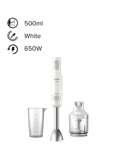 Buy Daily Collection ProMix Hand Blender 500 ml 650 W HR2535/01 White in UAE