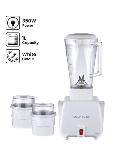 Buy Electric Blender 1 L 350 W E06019 White in Saudi Arabia