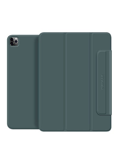 Buy Smart Folio Case For iPad Pro 2020 12.9 Inch, Premium Pu Material For Protection, Tri-fold Design, Strong Magnetic Clasp For Security Green in UAE
