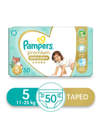 Buy Premium EXTRA CARE Diapers, Size 5, 50 Baby Diapers in Egypt