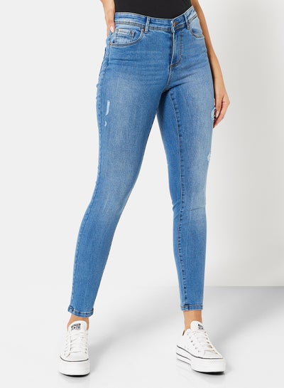 Buy Skinny Fit Jeans Blue in UAE