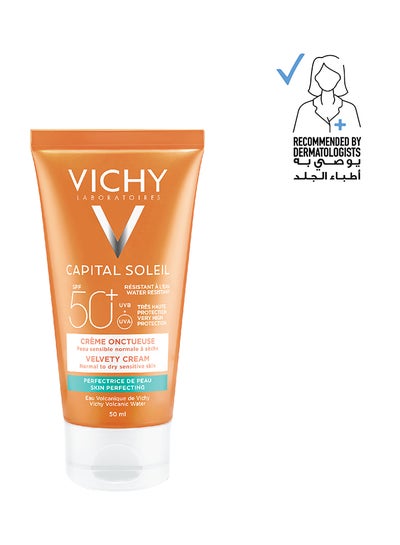 Buy Capital Soleil Velvety Protective Cream For Normal To Dry Skin Spf 50* 50ml in Saudi Arabia