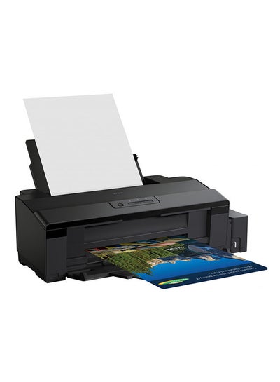 اشتري طابعة صور إيكو تانك بنظام خزان حبر مدمج بـ6 ألوان لطباعة الصور بتكلفة زهيدة وجودة عالية طراز L1800 أسود في الامارات