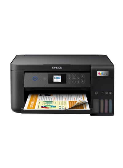 Buy Ecotank L4260 Home Ink Tank Printer Double-Sided A4 Colour 3-In-1 With Wi-Fi Direct, Smart Panel Connectivity And Lcd Screen Black in UAE
