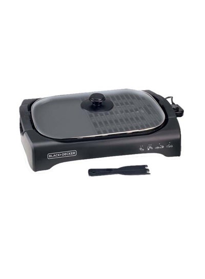 Buy Electric Health Grill, Open Flat Grill With Glass Lid 2200 W LGM70-B5 Black in Egypt