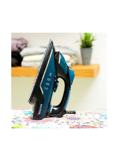 Buy Ceramic Steam Iron, Stream Rate Of 15g/Min 2200.0 W KNSI6351 Blue&Black in UAE