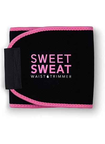 Buy Sweet Sweat Waist Trimmer Black & Pink Medium 41x8inch in Egypt