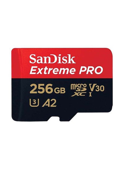اشتري بطاقة ذاكرة إكستريم برو مايكرو SD UHS-I بسرعة 170 ميجابت بالثانية مع محول طراز SDSQXCZ-256G-GN6MA 256.0 GB في السعودية