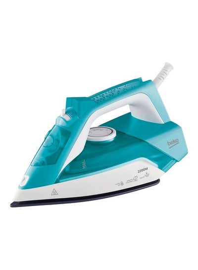 Buy Steam Iron, Ceramic Coated Soleplate with Steam Pools, 3-Way Auto shut-off, Anti-Drip 240 ml 2200 W SIM3122T Turquoise in Egypt