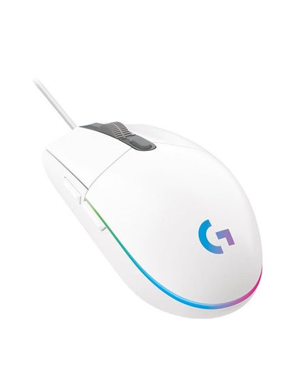 Buy G203 Lightsync Gaming Mouse White in Saudi Arabia