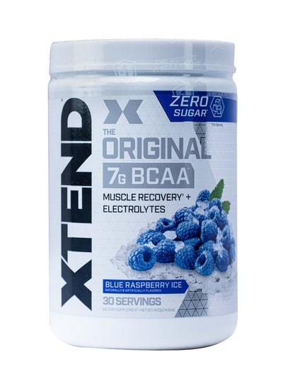 Buy Original 7G BCAA Muscle Recovery + Electrolytes, Blue Raspberry - 30 Servings - 420 grams in UAE