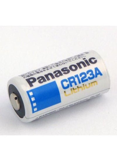 Buy 10-Piece CR123A Lithium Batteries White/Blue/Black in Egypt