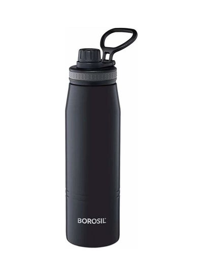 Buy Borosil Vaccum Gosport Bottle 900Ml Black in UAE