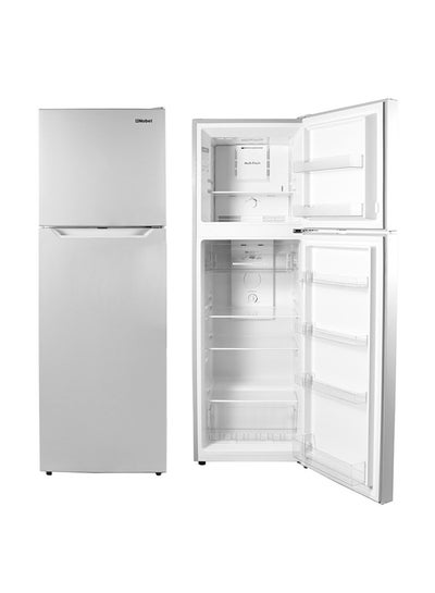 Buy Refrigerator Double Door No Frost Recessed Handle R600A Inside Condenser NR300NF Silver in UAE