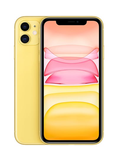 Buy iPhone 11 With Facetime Yellow 128GB 4G LTE - International Specs in Saudi Arabia
