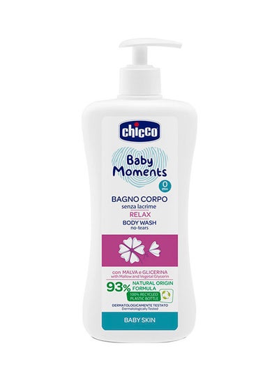 اشتري Baby Moments Body Wash No-Tears Relax For Baby Skin 0M+ 500Ml في الامارات