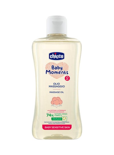 Buy Baby Moments Massage Oil For Baby Sensitive Skin 0M+ 200Ml in UAE