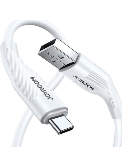 Buy Type-C 3A Fast Charging Cable 1M white in Egypt