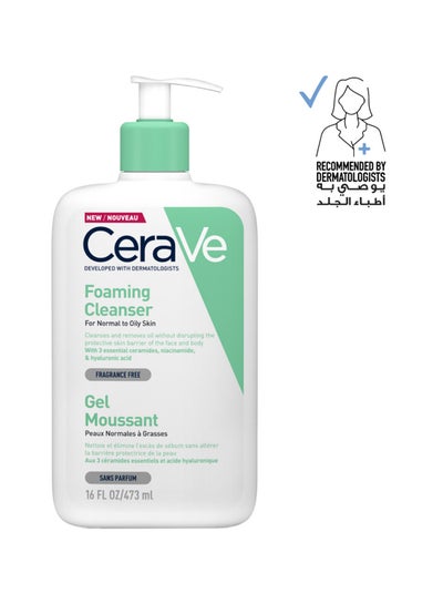 Buy Foaming Cleanser For Normal To Oily Skin With Hyaluronic Acid 473ml in Egypt