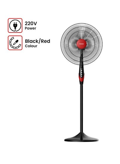 Buy Stand Fan 18 Inch, 4 Blades TSF-18XW Black x Red in Egypt