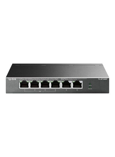 Buy Switch TP-Link Poe Tl-SF1006P 6Port 10/100Mbps Unmanaged Desktop black in Egypt