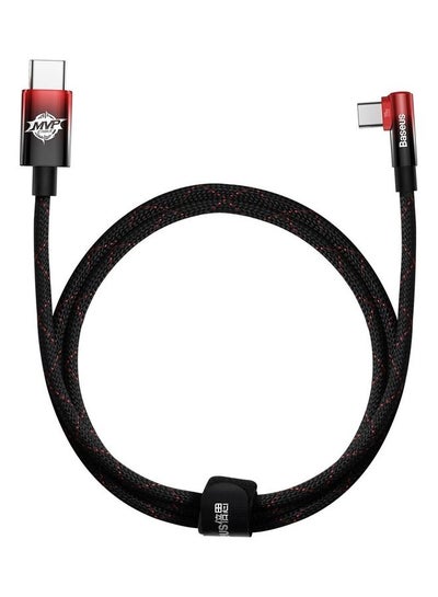 اشتري 100W MVP 2 Elbow Angled Cable Power Delivery With Side Connector USB Type C 1M 5A Multicolour في الامارات