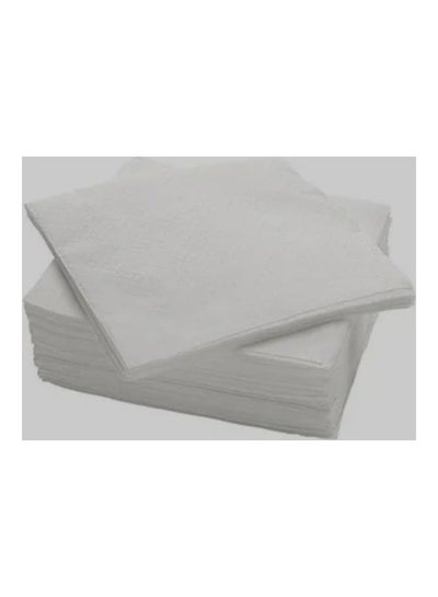 اشتري White Napkin 30cm 100 Sheets لون أبيض في الامارات