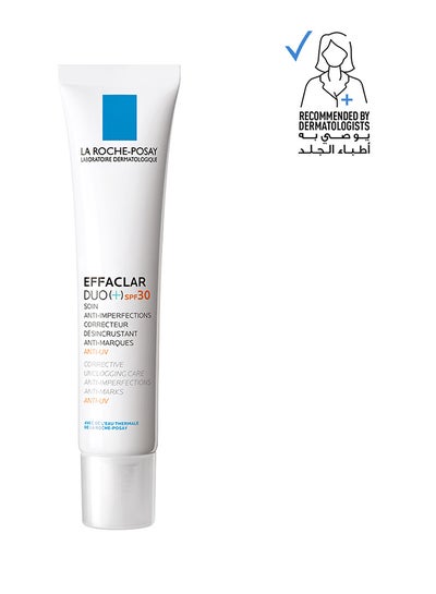 Buy Effaclar Duo+ Spf30 Treatment Cream For Oily And Acne Prone Skin 40ml in UAE